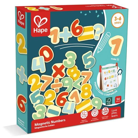Набір магнітів Hape Цифри 54 шт. (E2007)