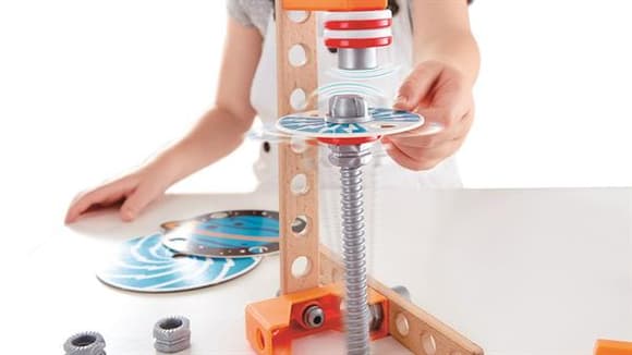 Конструктор Hape Junior Inventor Магнітна лабораторія 34 деталі (E3033)