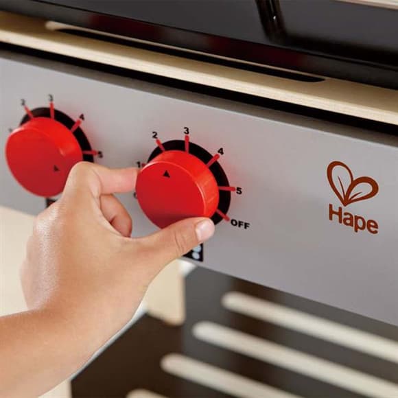 Детский гриль Hape Гурман деревянный с продуктами (E3127)