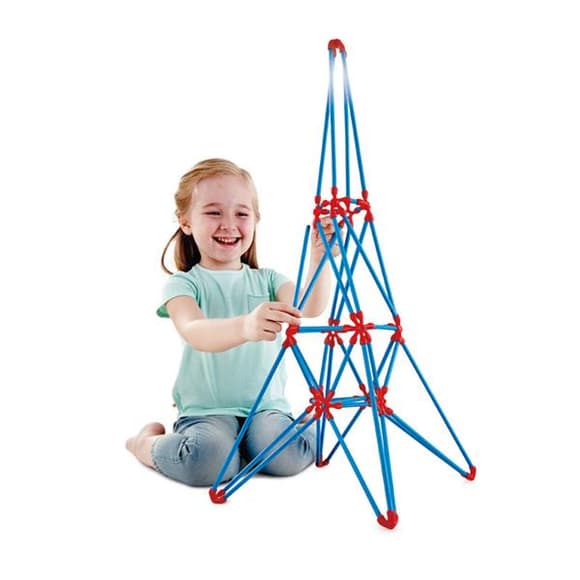 Конструктор Hape Flexistix Ейфелева вежа 62 деталі бамбуковий (E5563)