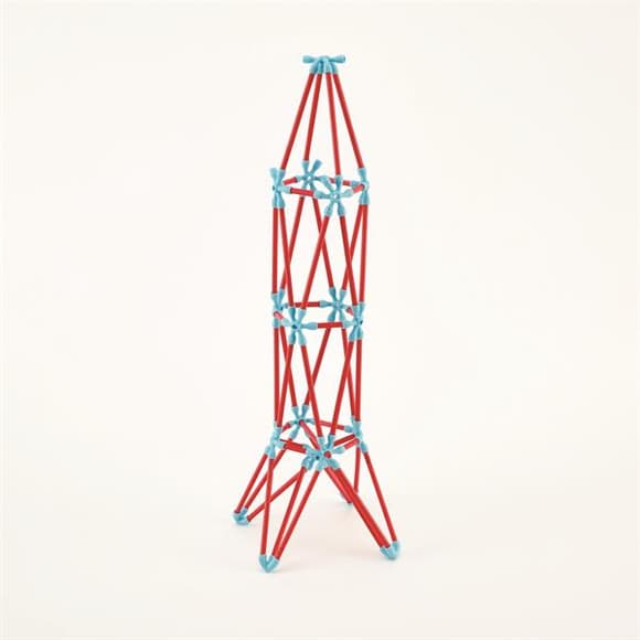 Контурный конструктор Hape Flexistix Необычные фигуры 133 детали бамбуковый (E5565)