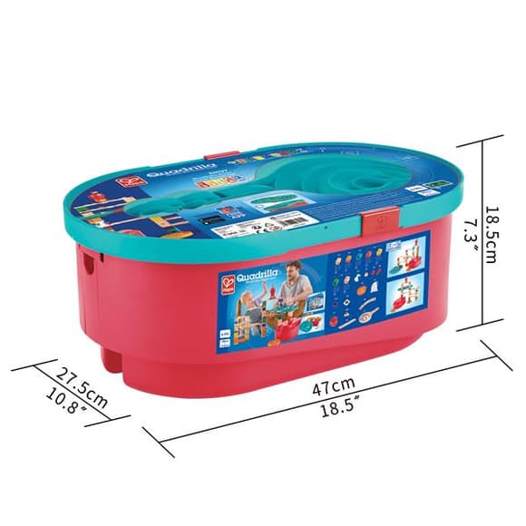Конструктор-лабиринт Hape Quadrilla в ящике 58 эл. (E6027)