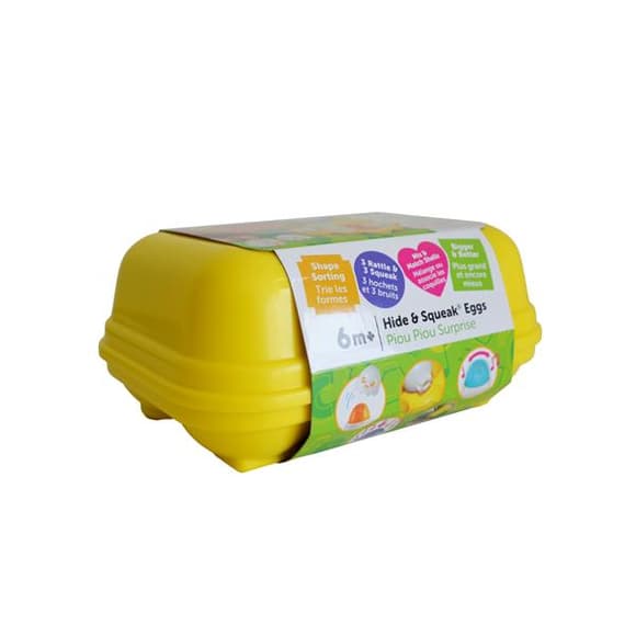 Сортер Toomies Яйца в желтом лотке 6 шт. (E73560)