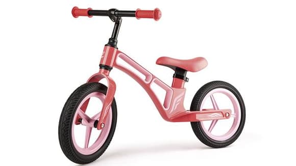 Беговел Hape Новое исследование двухколесный 12" розовый (E8653)
