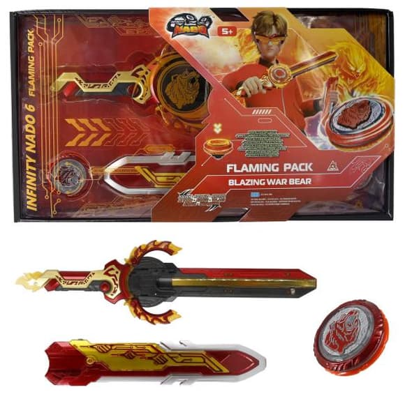 Волчок Infinity Nado VI Flaming Pack Пылающий Боевой Медведь (EU654142)