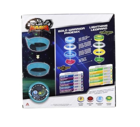 Игровой  набор Infinity Nado VI Starter Battle Set Золотой Воин Феникс против Ослепительного Леопарда (EU654183)