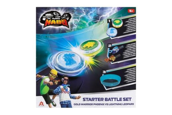 Игровой набор Infinity Nado VI Starter Battle Set Золотой Воин Феникс против Ослепительного Леопарда (EU654183)