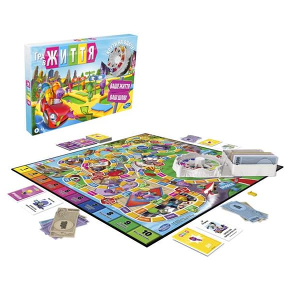 Настольная игра Hasbro Игра в жизнь обновленная украинская версия (F0800)