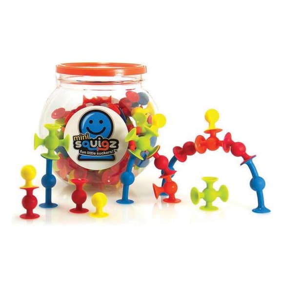 Конструктор Fat Brain Toys Mini Squigz на мини-присосках 75 деталей (F107ML)