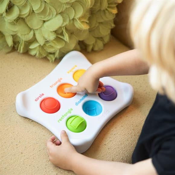 Сенсорная игрушка Fat Brain Toys Dimpl Duo Цвет Форма Брайль (F208EN)