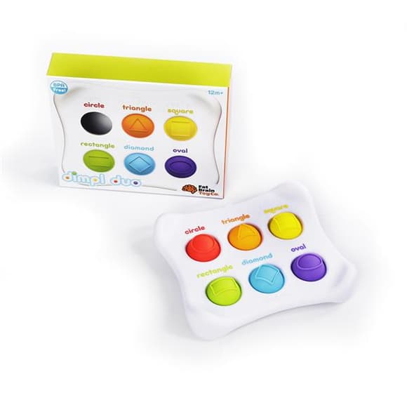 Сенсорная игрушка Fat Brain Toys Dimpl Duo Цвет Форма Брайль (F208EN)