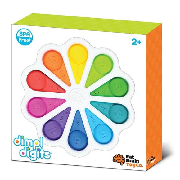 Игрушка-антистресс Fat Brain Toys dimpl digits Цветные лепестки (F275EN)