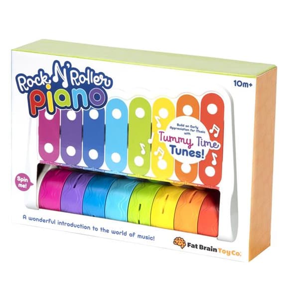 Детский ксилофон Fat Brain Toys Rock N' Roller Piano со звоночками (F281ML)