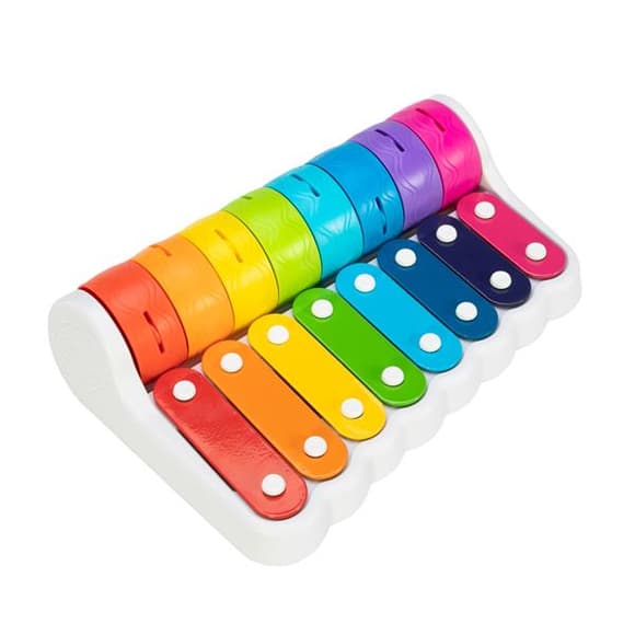 Детский ксилофон Fat Brain Toys Rock N' Roller Piano со звоночками (F281ML)