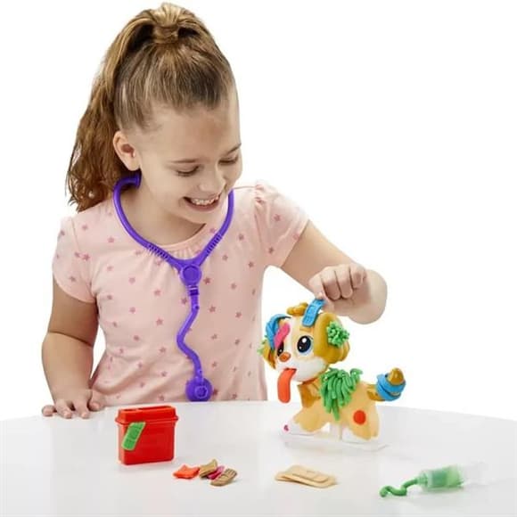 Набір ігровий із пластиліном Play-Doh Прийом у ветеринара (F3639)