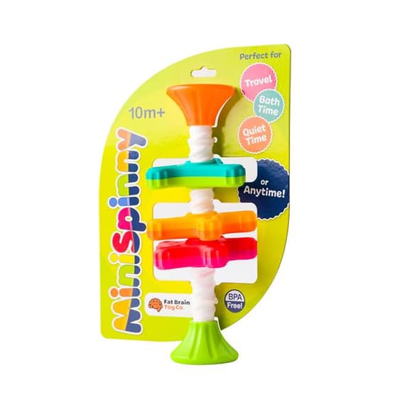 Пирамидка-спиннер Fat Brain Toys MiniSpinny тактильная (FA134-1)