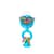 Прорезыватель-погремушка на присосках Fat Brain Toys pipSquigz Loops бирюзовый (FA166-1)