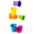 Тактильная игрушка Fat Brain Toys Suction Kupz Мягкие чашки 6 штук (FA183-1)