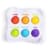 Игрушка-антистресс Fat Brain Toys Dimpl Duo Брайль Цвет Форма Название (FA208-1)