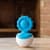 Прорезыватель-неваляшка Fat Brain Toys dimpl wobl голубой (FA217-4)