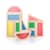 Кубики Guidecraft Block Play Велика веселка, 14 см, 10 шт. (G3015)