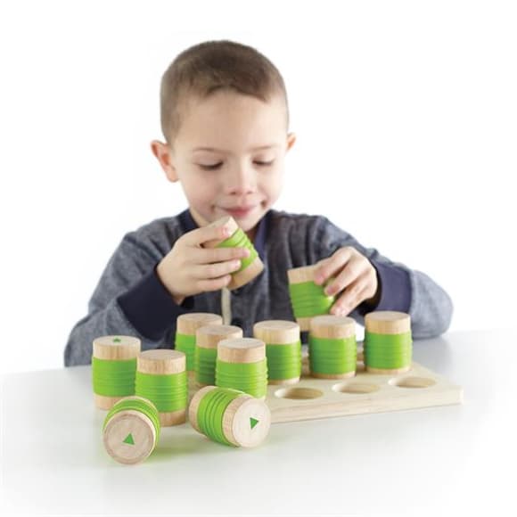 Тактильна гра Guidecraft Manipulatives Вагові циліндри (G5085)