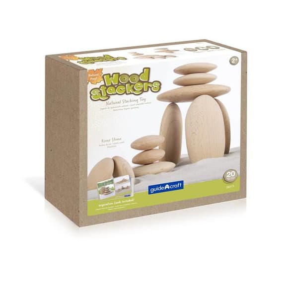 Дерев' яні блоки Guidecraft Natural Play Округлі камені (G6771)