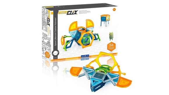 Магнітний конструктор Guidecraft PowerClix Explorer Series Космос, 54 деталі (G9470)
