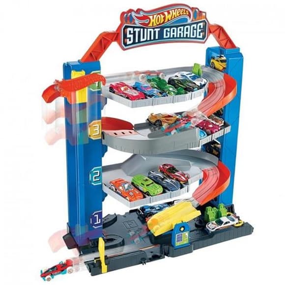 Автотрек Hot Wheels Гараж для машинок 4 поверхи (GNL70)