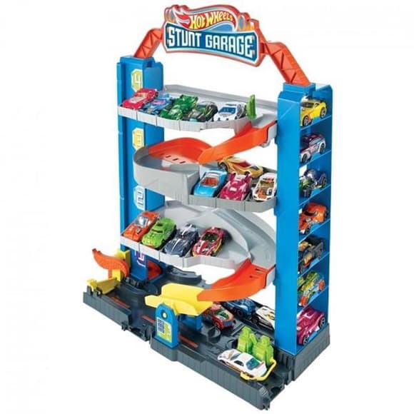 Автотрек Hot Wheels Гараж для машинок 4 поверхи (GNL70)