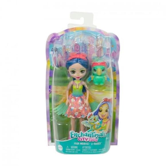 Лялька Enchantimals Папужка Пріта 15 см з улюбленцем (HHB89)