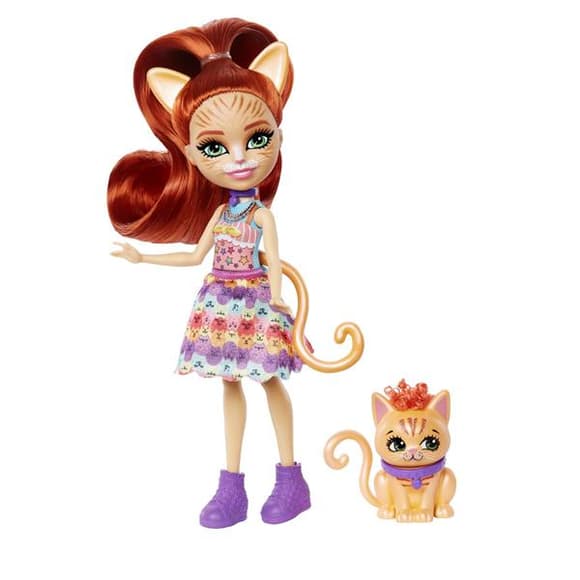 Лялька Enchantimals Руденька кішечка Тарла 15 см з улюбленцем (HHB91)