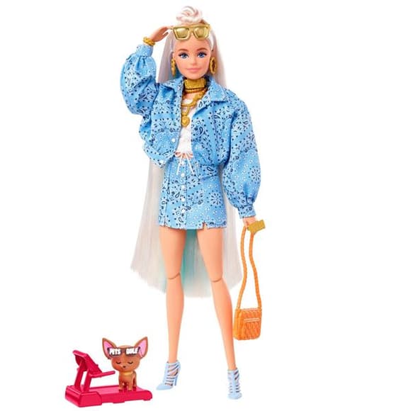 Лялька Barbie Екстра Блондинка з пучком на розпущеному волоссі 29 см (HHN08)