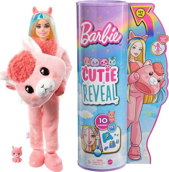Лялька Barbie Cutie Reveal Потішна лама 29 см (HJL60)