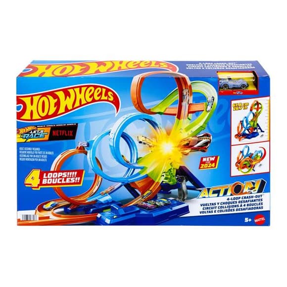 Авторек Hot Wheels Безумные виражи и петли (HXR70)