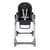 Стільчик для годування Peg-Perego Prima Pappa Follow Me чорний хайтек (IH01000000BL01)