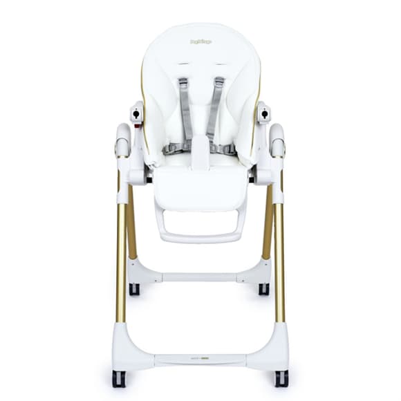 Стільчик для годування Peg-Perego Prima Pappa Follow Me білий із золотистим (IH01000001BL00)