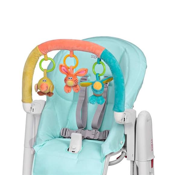 Набір для дитячого стільця Peg-Perego Tatamia чохол та іграшкова панель блакитний (IKAC0038--IN31)