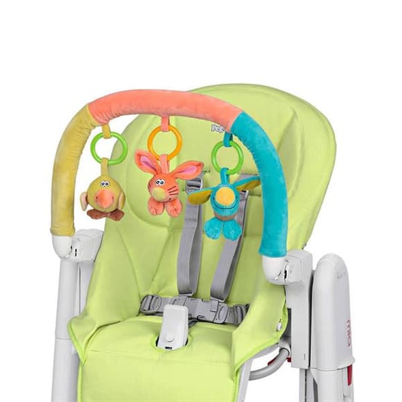 Набір для дитячого стільця Peg-Perego Tatamia чохол та іграшкова панель зелений (IKAC0038--IN34)