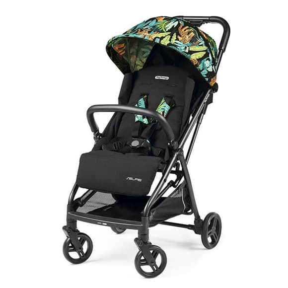Детская коляска Peg-Perego Selfie черный с тропическим рисунком (IP22000000JL24RO01)