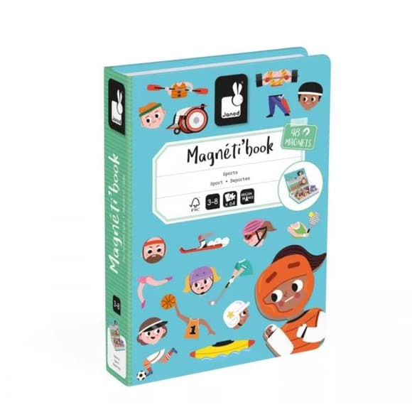 Магнитная книга Janod Спорт (J02596)
