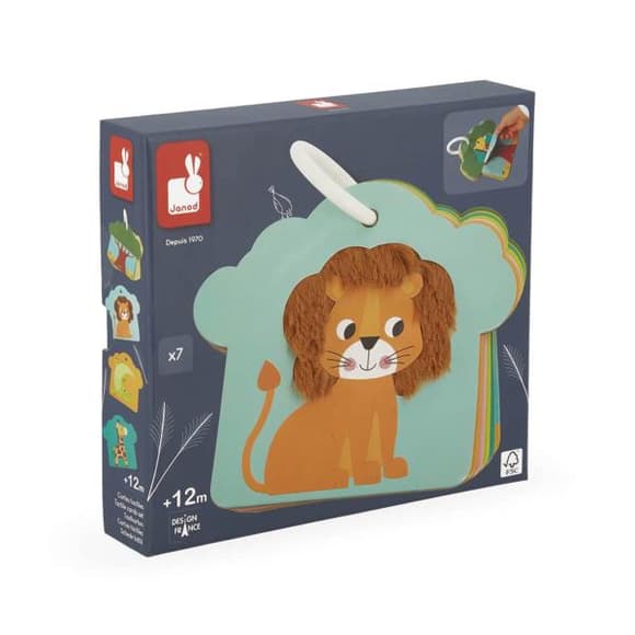 Игровой набор Janod Тактильные карты Саванна (J02694)