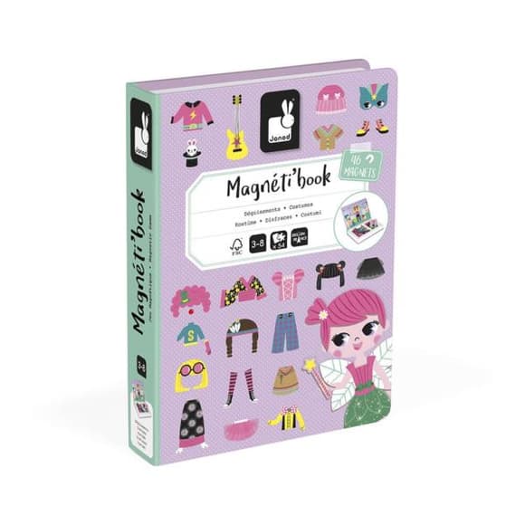 Магнитная книга Janod Наряды для девочки (J02718)