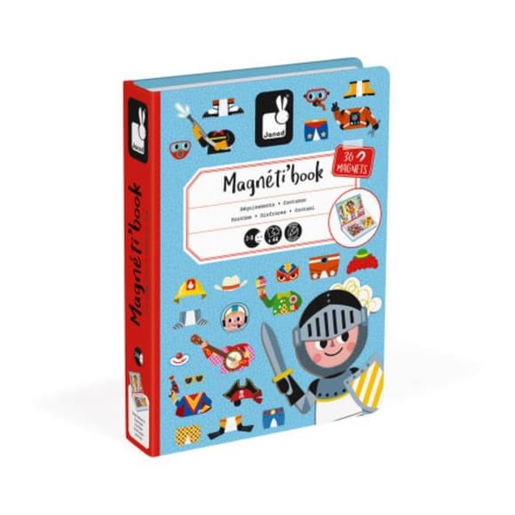 Магнитная книга Janod Наряды для мальчика (J02719)