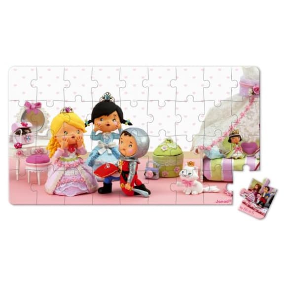 Набор пазлов Janod Роза играет в принцессу 2 в 1 (J02770)