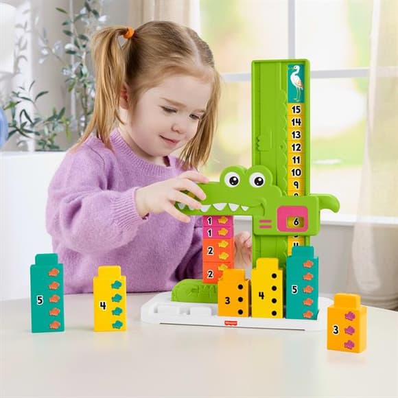 Набор для счета Fisher-Price Учимся вместе Яркий аллигатор (JCT13)