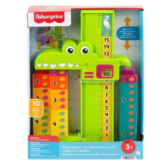 Набор для счета Fisher-Price Учимся вместе Яркий аллигатор (JCT13)