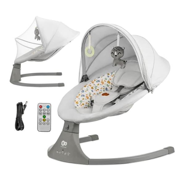 Кресло-качалка Kinderkraft Lumi 2 светло-серый (KBLUMI02LGR0000)