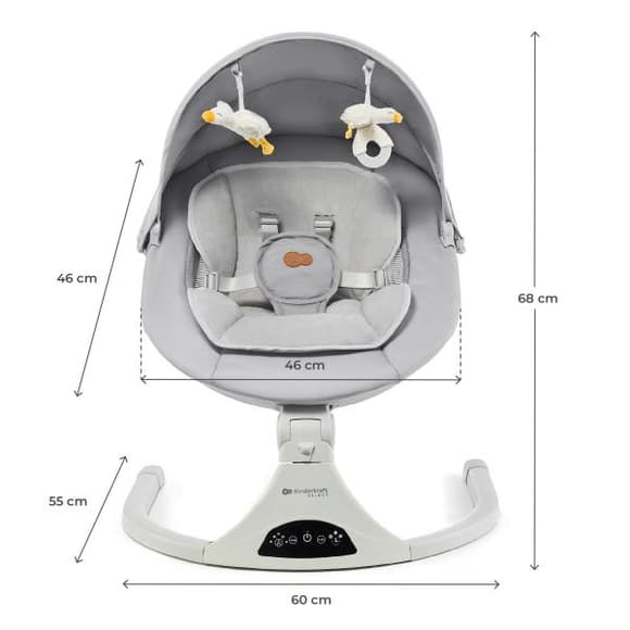 Крісло-гойдалка Kinderkraft Tulsy Beige (KBTULS00GRY0000)