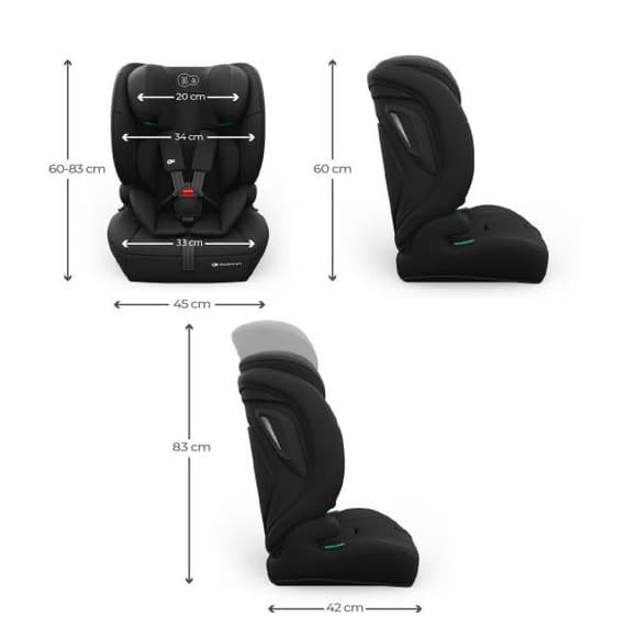 А втокрісло Kinderkraft Comfort Up 2 Plus i-Size чорний (KCCOUP02BLKPL00)